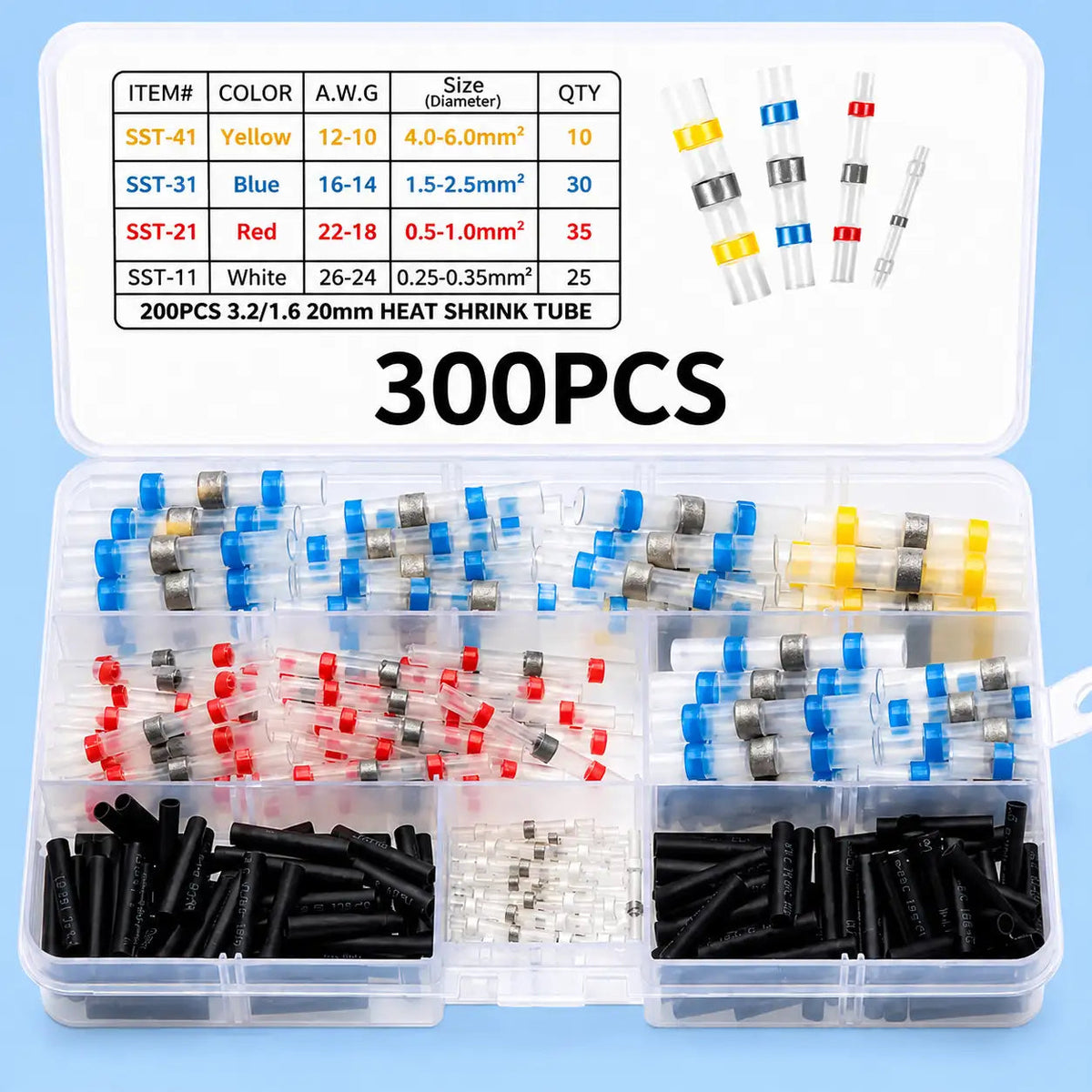 Marine‑Grade Solder Seal Wire Connectors Waterproof Terminals