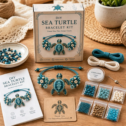 🐾 Premium Cute Animal DIY Beaded Bracelet Kit, Step-by-Step Handmade Jewelry Craft Set, Beginner Friendly DIY Gift for Teens, Kids & Animal Lovers for Birthday Holiday Presents