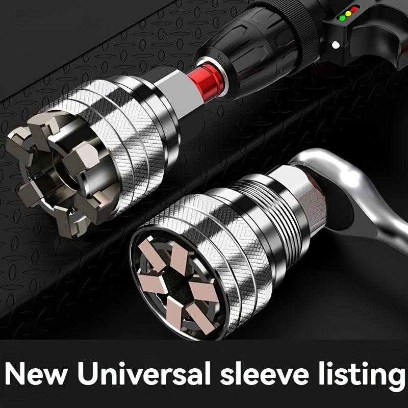 Adjustable Socket Wrench - Made from Durable Materials with a Painted Surface End, Perfect for Bolts And Nuts, an Ideal Choice for Both Enthusiasts And Professionals