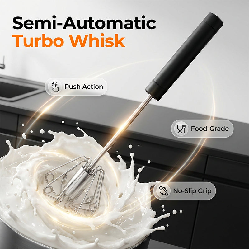 Stainless Steel Push Whisk