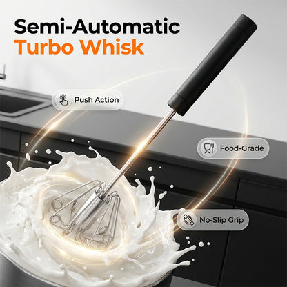 Stainless Steel Push Whisk