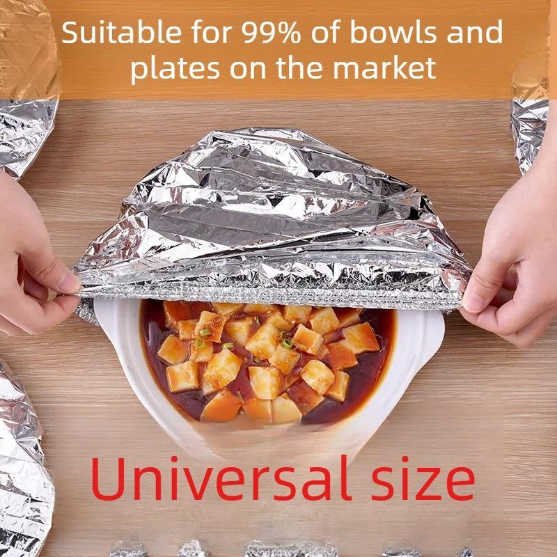 50PCS Reusable Aluminum Foil Food Covers