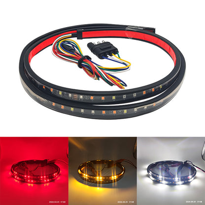 🚛 Upgraded 60 Inch Triple Row LED Tailgate Light Bar | Sequential Brake Reverse Turn Signal, Waterproof Plug & Play for Trucks & SUVs