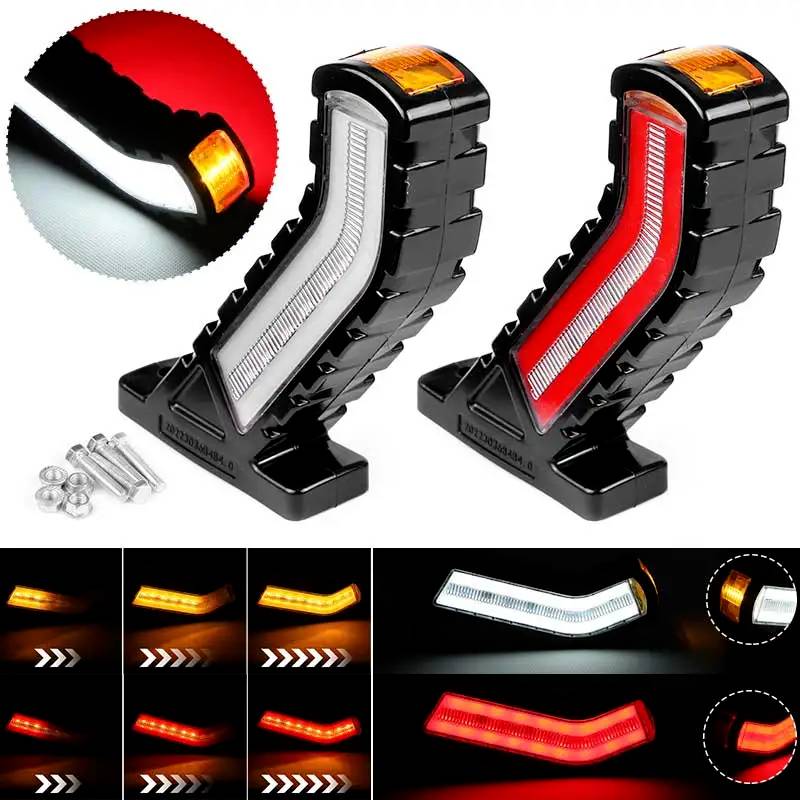 Red and white marker horns, 12-24V, dynamic signaling