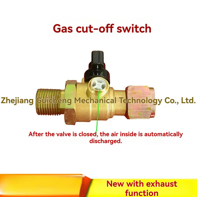 🔧Solid Brass Air Brake Cut Off Valve M18×1.5 for Semi Trucks & Trailers