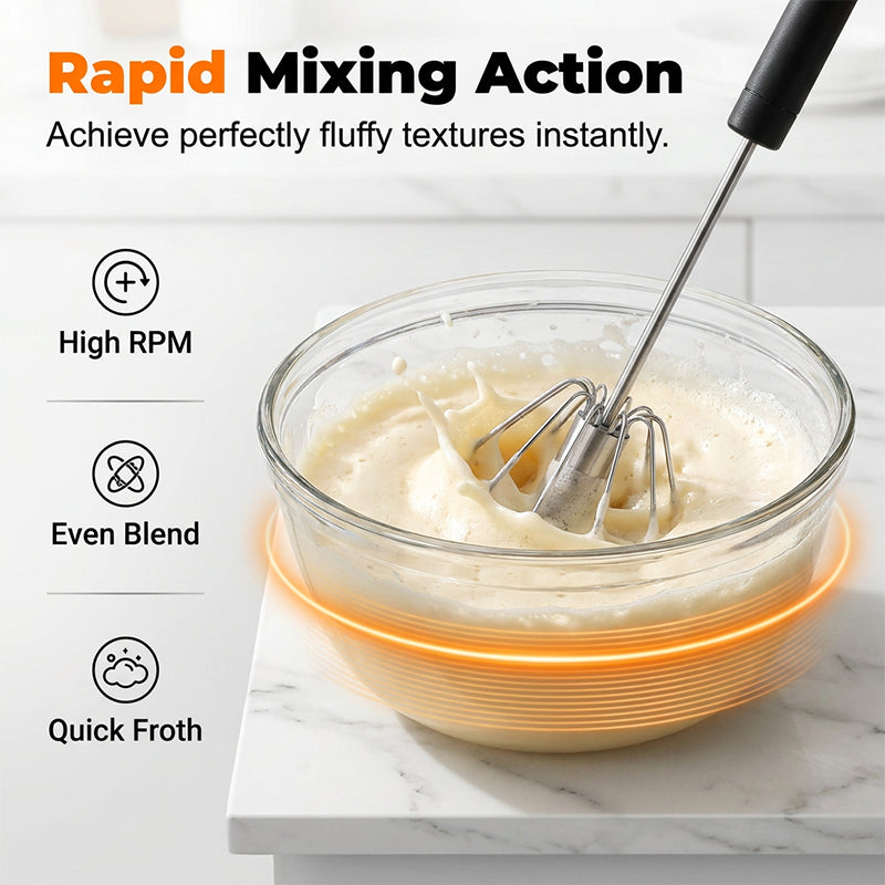 Stainless Steel Push Whisk