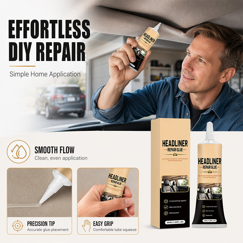 🔥 50% Off Today! 🚗 Car Headliner Glue – Strong Hold, Easy Fix for Your Car Interior