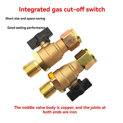 🔧Solid Brass Air Brake Cut Off Valve M18×1.5 for Semi Trucks & Trailers