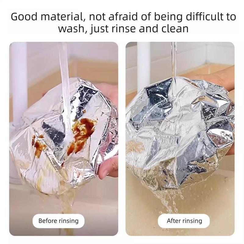 50PCS Reusable Aluminum Foil Food Covers