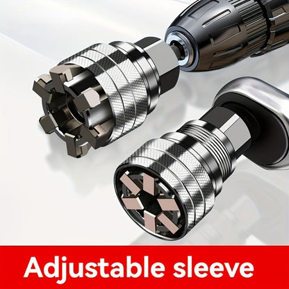 Adjustable Socket Wrench - Made from Durable Materials with a Painted Surface End, Perfect for Bolts And Nuts, an Ideal Choice for Both Enthusiasts And Professionals