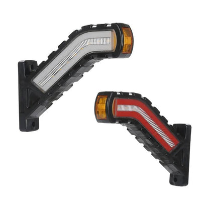 Red and white marker horns, 12-24V, dynamic signaling