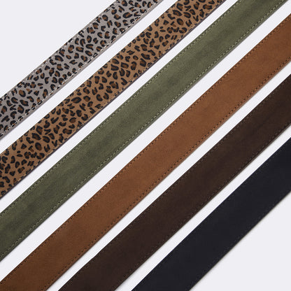 Vintage Leopard Print Unisex Belt | Y2K Streetwear Adjustable Waist Belt For Jeans & Coat