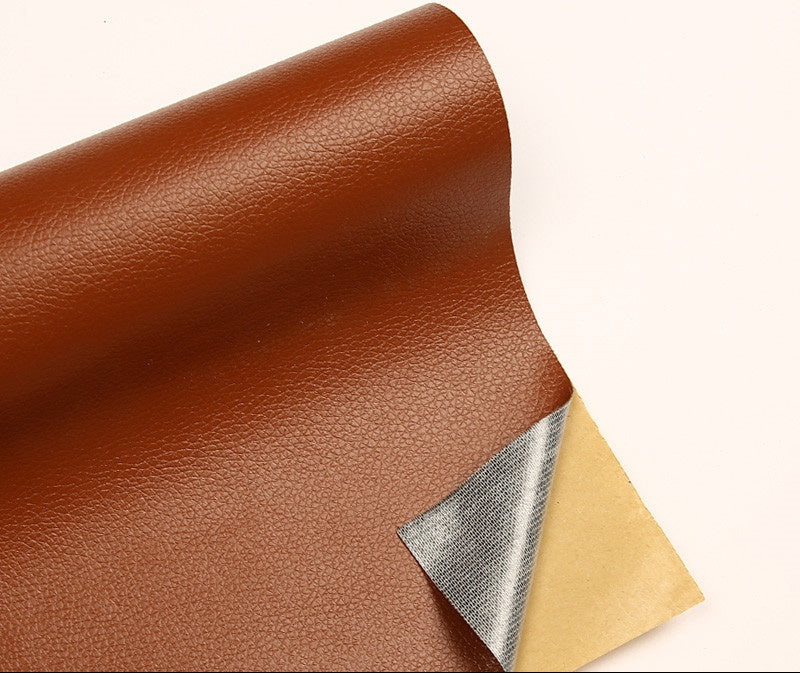 Leather Repair Patch Self Adhesive Leather Stickers for Car Seats Black Faux Leather Fabric for Upholstery Vinyl Seat Tape for Furniture, Couch Patch Kit for Cars Interior