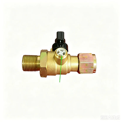 🔧Solid Brass Air Brake Cut Off Valve M18×1.5 for Semi Trucks & Trailers