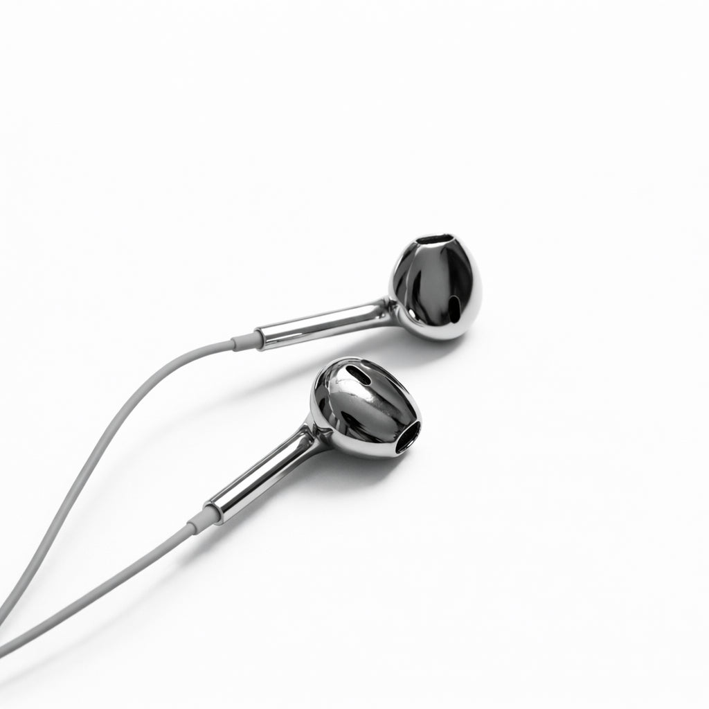 ⚡Chroma Wired Earbuds  | Premium Chrome Shell Zero Lag Earphones, Tangle Resistant Cord For Gaming Daily Commute