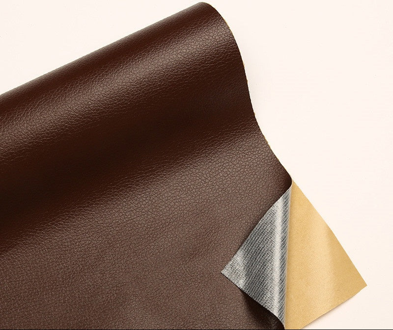 Leather Repair Patch Self Adhesive Leather Stickers for Car Seats Black Faux Leather Fabric for Upholstery Vinyl Seat Tape for Furniture, Couch Patch Kit for Cars Interior