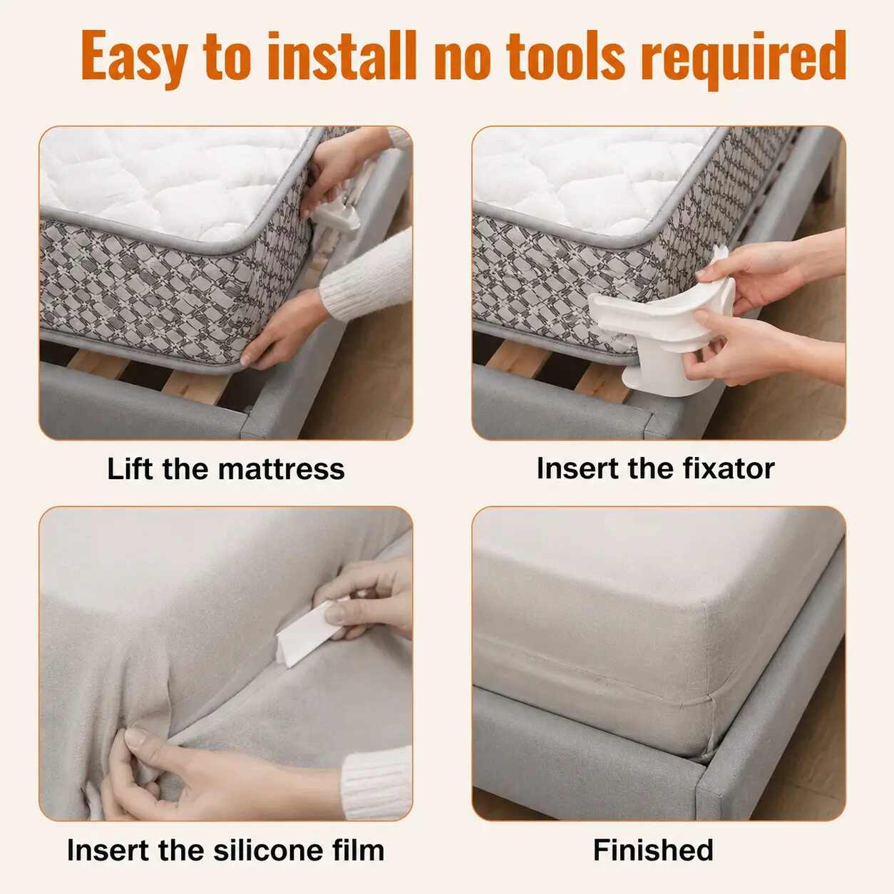 Heavy Duty Bed Sheet Clips & Invisible Mattress Corner Fasteners