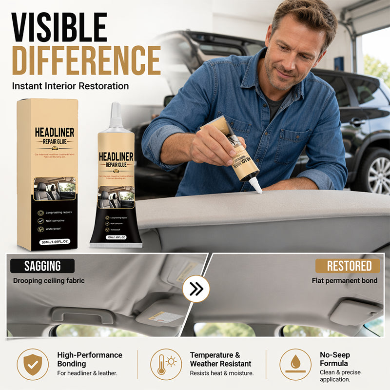 🔥 50% Off Today! 🚗 Car Headliner Glue – Strong Hold, Easy Fix for Your Car Interior