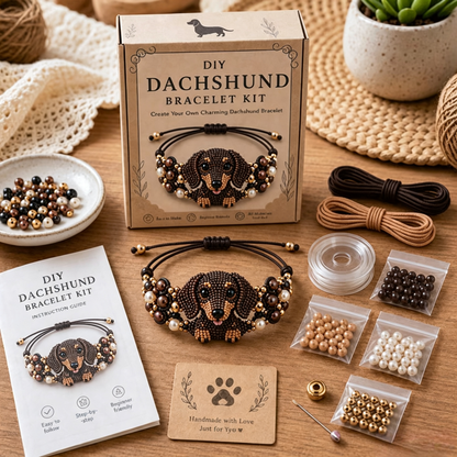 🐾 Premium Cute Animal DIY Beaded Bracelet Kit, Step-by-Step Handmade Jewelry Craft Set, Beginner Friendly DIY Gift for Teens, Kids & Animal Lovers for Birthday Holiday Presents