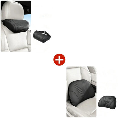 🚗💤 Relieve Driving Fatigue! Universal Memory Foam Car Headrest Neck Pillow, Ergonomic Support Auto Neck Cushion for Long Road Trips