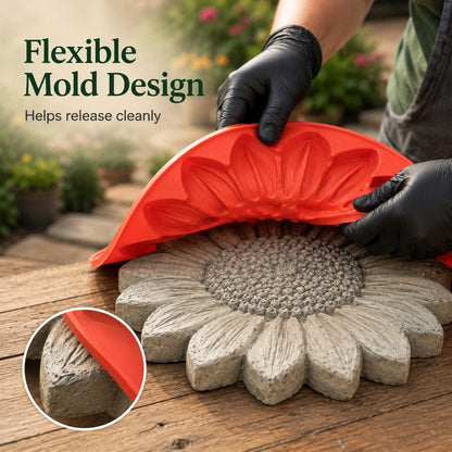 💥 LAST DAY 49% OFF - 🌻 Reusable Sunflower Stepping Stone Mold