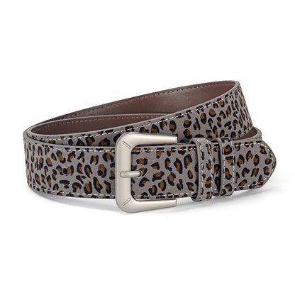 Vintage Leopard Print Unisex Belt | Y2K Streetwear Adjustable Waist Belt For Jeans & Coat