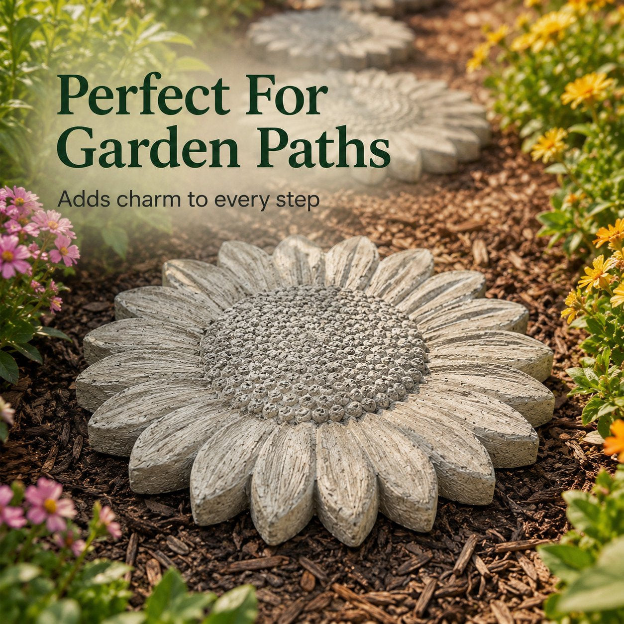 💥 LAST DAY 49% OFF - 🌻 Reusable Sunflower Stepping Stone Mold
