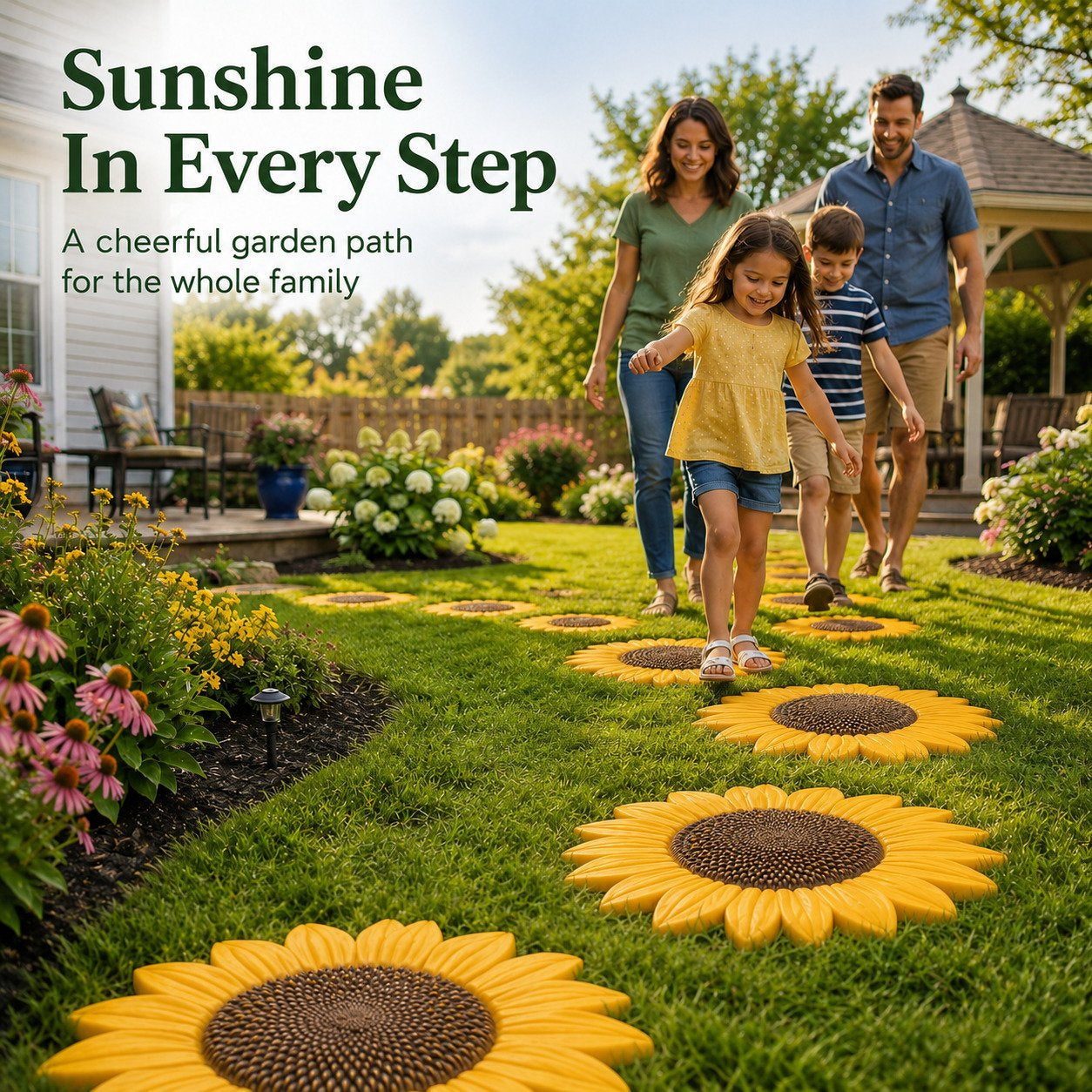 💥 LAST DAY 49% OFF - 🌻 Reusable Sunflower Stepping Stone Mold