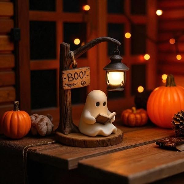 🎁Cozy Ghost Night Light — Soft Glow for Desks & Mantels👻