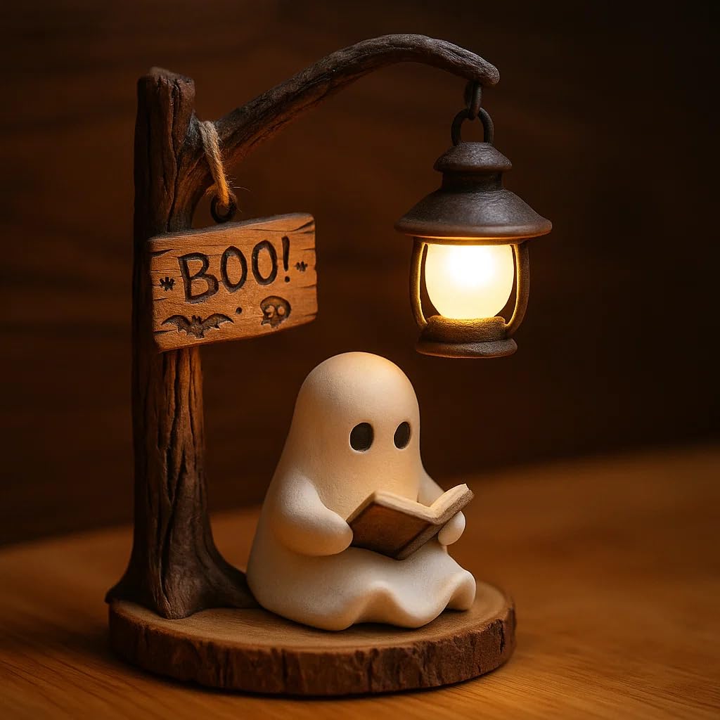 🎁Cozy Ghost Night Light — Soft Glow for Desks & Mantels👻