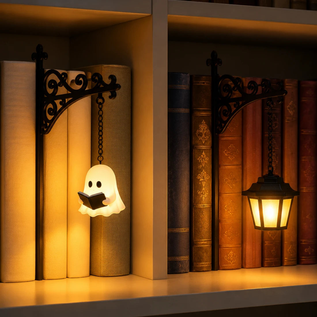 Ghost Library Lantern – Cozy LED Reading Lamp
