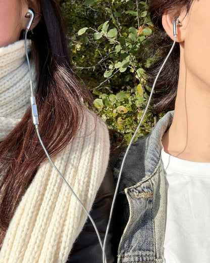 ⚡Chroma Wired Earbuds  | Premium Chrome Shell Zero Lag Earphones, Tangle Resistant Cord For Gaming Daily Commute