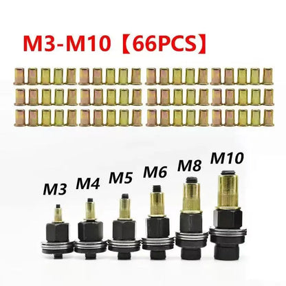 150PCS Stainless Steel Rivet Nut Kit – Create Strong Threads Without Welding