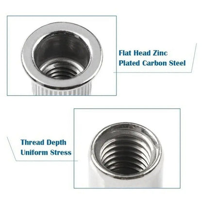 150PCS Stainless Steel Rivet Nut Kit – Create Strong Threads Without Welding
