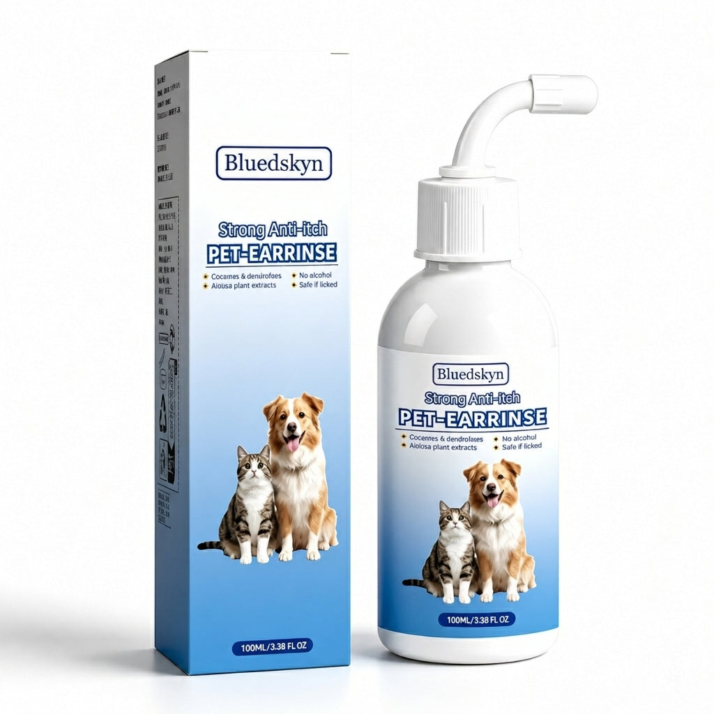 Veterinary-Strength Itch Relief Ear Cleaner for Dogs & Cats – Gentle, Plant-Based Formula