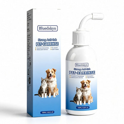 Veterinary-Strength Itch Relief Ear Cleaner for Dogs & Cats – Gentle, Plant-Based Formula