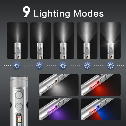 💡 K2 Mini EDC Keychain Flashlight | 500 Lumens USB-C Rechargeable Survival Light