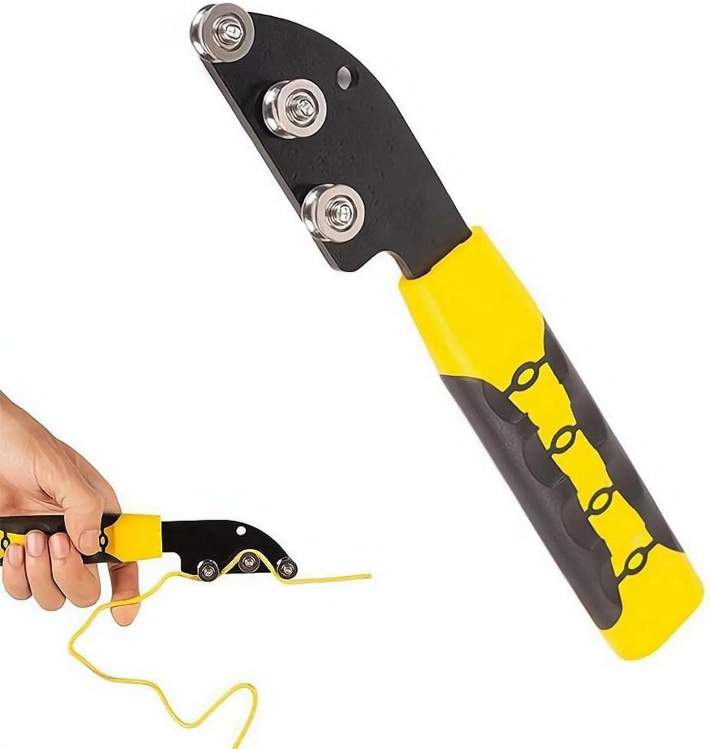 🛠️Stainless Steel Cable Straightener Tool - Professional Manual Untwisting & Bending Device for Electricians, HVAC & Telecom