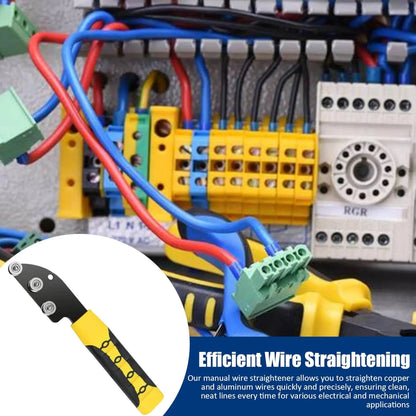 🛠️Stainless Steel Cable Straightener Tool - Professional Manual Untwisting & Bending Device for Electricians, HVAC & Telecom