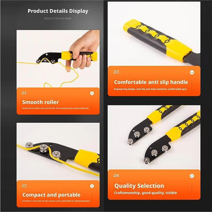 🛠️Stainless Steel Cable Straightener Tool - Professional Manual Untwisting & Bending Device for Electricians, HVAC & Telecom