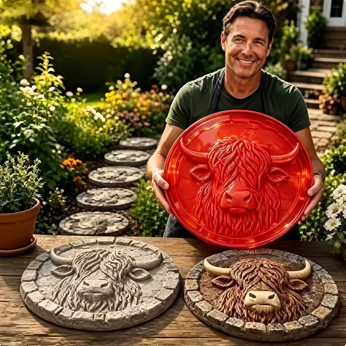 💥 LAST DAY 49% OFF - 🌻 Reusable Sunflower Stepping Stone Mold